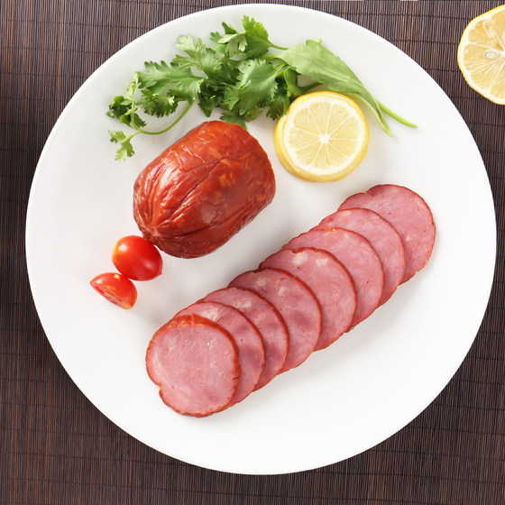 Delis starch-free ham 300g*2 thick smoked sausage ready-to-eat breakfast sandwich raw bread