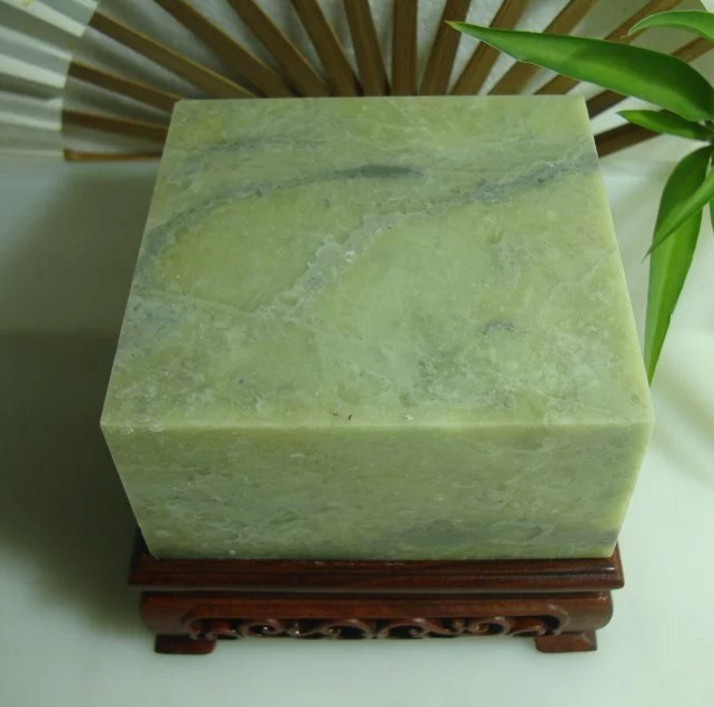 10X10X5CM seal engraving and calligraphy and calligraphy seal stone seal material Qingtian stone pendulum piece big seal practice Zhangshan ballin stone