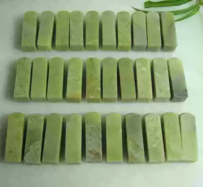 A set of high-quality stone 30 square 1 5*5 Qingtian stone frozen stone specifications round head calligraphy and painting creation seal practice chapter