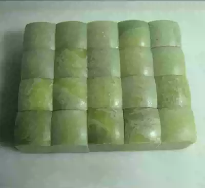 A set of 20 square 3*3*4CM sand-free nails with micro-cracks Qingtian stone seal carving seal practice chapter cheap treatment