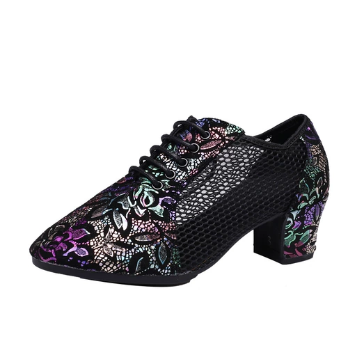 Новая летняя джитба танцевальная обувь сетки дышащие точки PAS в середине кальти