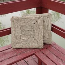 Straw woven futon square futon cushion thickened household bay window meditation meditation mat breathable student Chinese study mat
