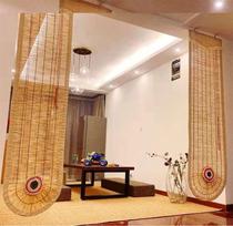 Romanesque bamboo curtain Curtain Roller curtain Chinese retro Zen reed curtain Decorative grass curtain Partition sunshade curtain