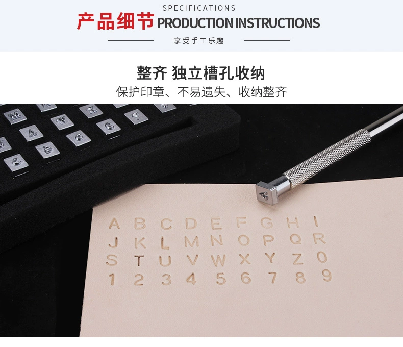 da da bò tay in da tự chữ và số chữ con dấu công cụ Tự làm LOGO thư in phù hợp với màu đỏ - Công cụ & vật liệu may DIY khung thêu tranh chữ thập