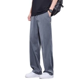 Мужские летние тонкие штаны для отдыха, свободный прямой крой, подходит для подростков