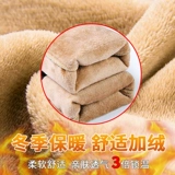 Утепленные бархатные вельветовые демисезонные штаны для отдыха, увеличенная толщина, свободный прямой крой