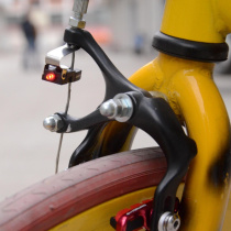 Mountain bike taillight Folding car v brake light automatic light Road bike wireless pull riding warning light