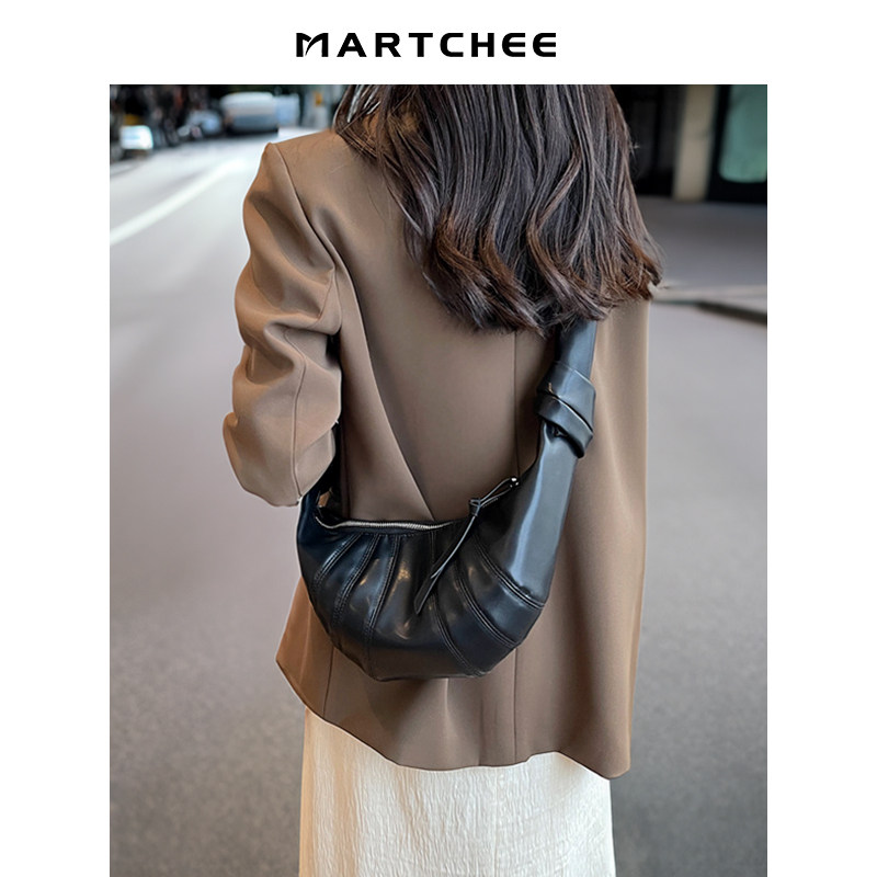 MARTHCEE/Marchi Croissant весна 2025, новая нишевая сумка для пельменей, женская сумка-мессенджер для круассанов, нагрудная сумка Изображение 1