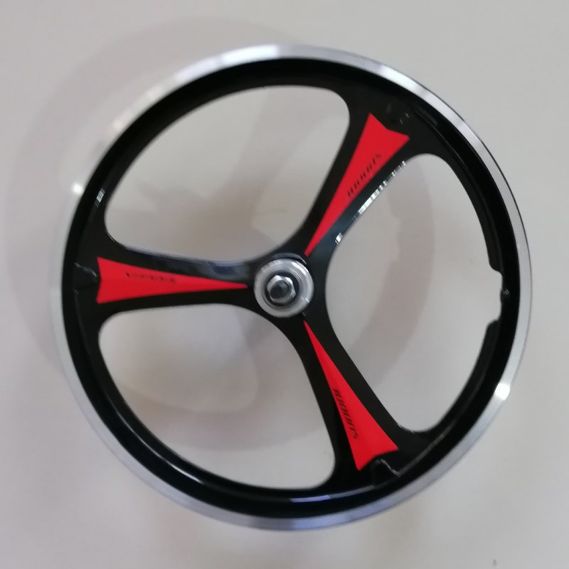 Flash Deal Front and rear wheel hub of 12/14/16/20 inch bicycle aluminium alloy transmission disc brake wheel set for adults and children 9