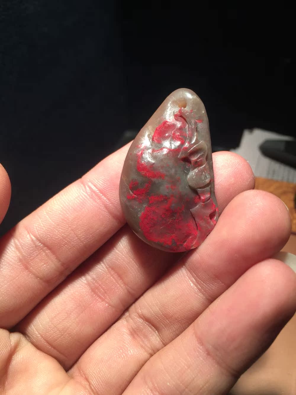 Changhua Stones Pendant Fu In Front Of Eyes Laos Northern Fields Yellowstone Suyama Fields Yellow Seal Handmade Leopard Leu