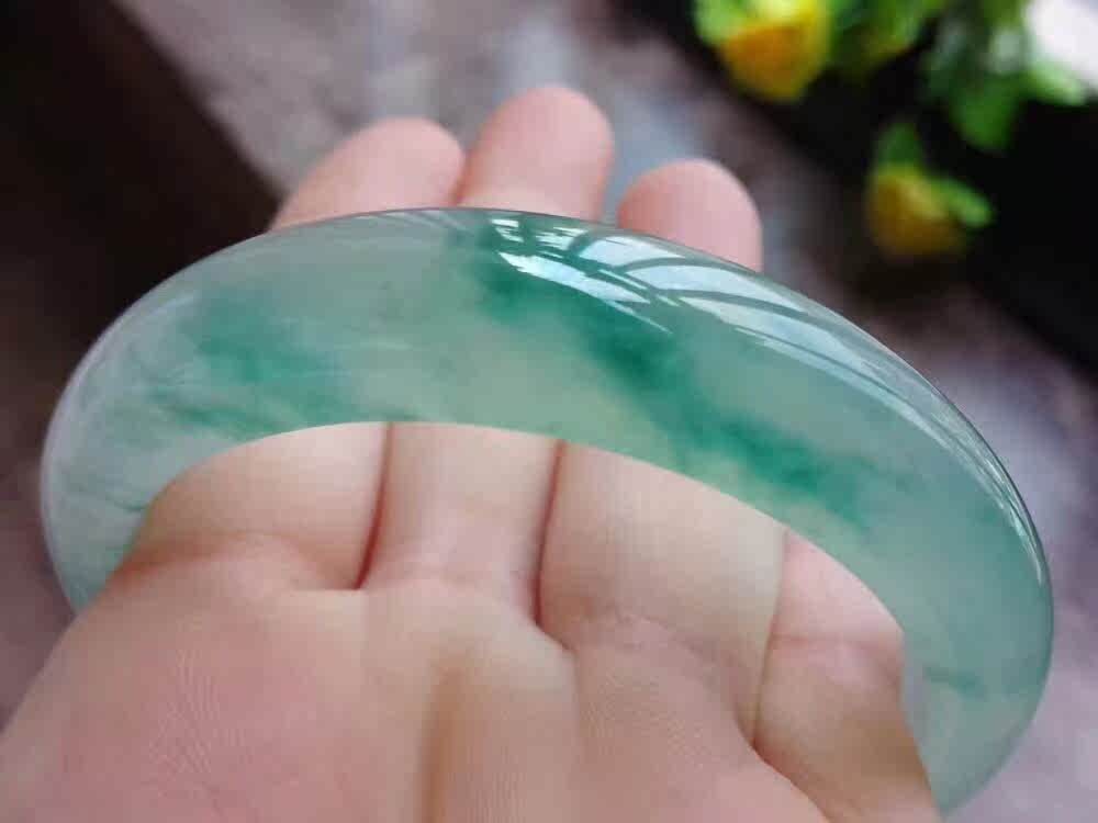 Myanmar Natural Emerald Ice Seed Floating Green Bracelet Glass Planted Full Green Emerald Noble Princess Bracelet Red Emerald Bracelet
