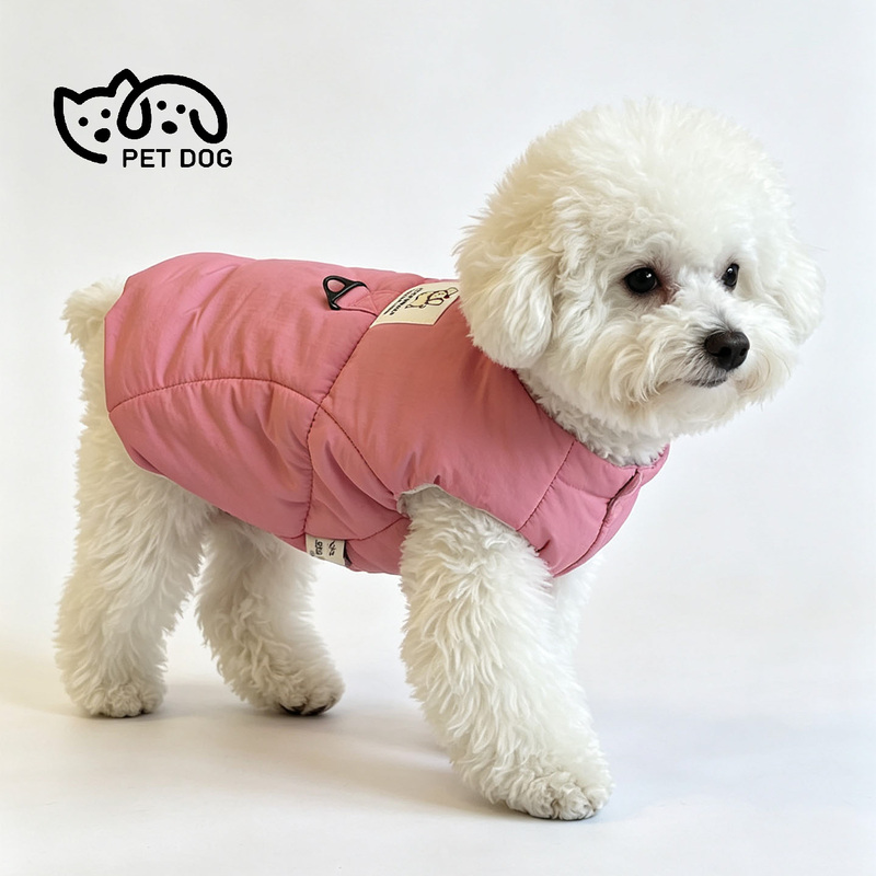 [Aning's Home] Dog Clothes 2026 New Autumn/Winter Bichon Teddy Small Dog Two-Legged Cotton Vest with Belly Cover