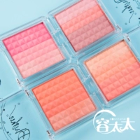 Bà Rong Thái OZISA ba màu má hồng nhiều màu kết hợp màu nude tự nhiên rouge phấn nền màu sắc tinh tế má hồng 3ce 6 ô