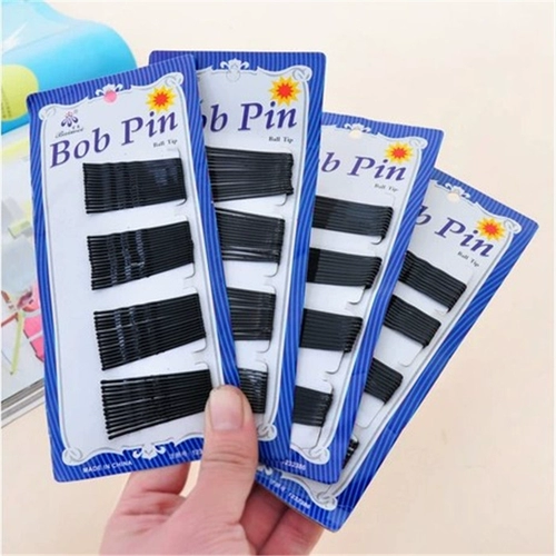 Ретро челка для взрослых, черная заколка для волос, аксессуар для волос