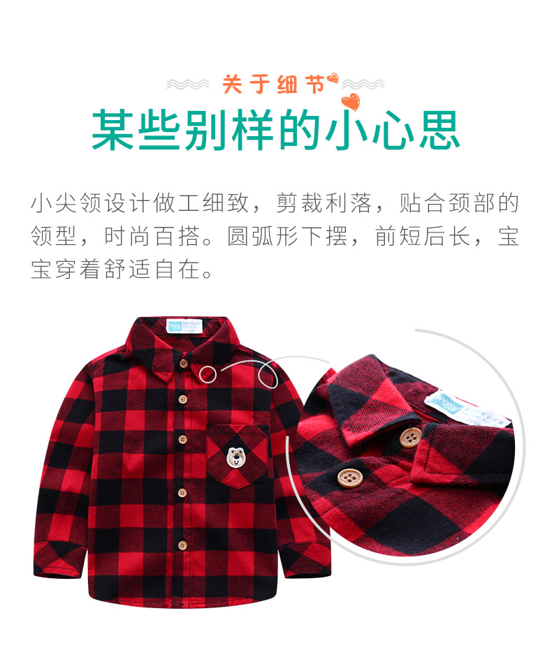 Áo sơ mi mới cho bé sơ sinh cotton sơ mi dài tay sơ mi họa tiết cho bé gái