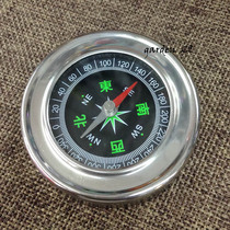 Stainless metal portable compass north needle travel camping outdoor diameter 60MM customizable LOGO