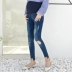 Quần bà bầu thời trang hè 2019 mẹ bầu bà bầu quần jeans mùa hè phần mỏng mặc mùa xuân và mùa hè quần bà bầu - Phụ nữ mang thai quần / quần bụng