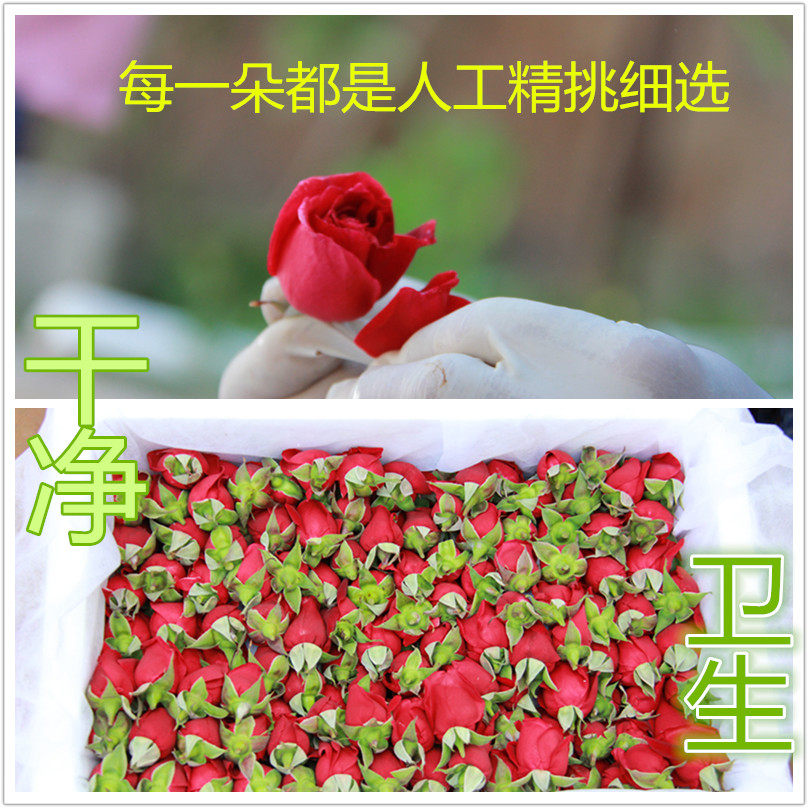 Yunnan rose flowers edible rose buds Fresh rose petals Yunnan specialties 1 kg by air