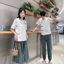 Class clothes High School students Xia ancient style campus dress Republic of China personality custom Chinese elements literary graduation set three retro