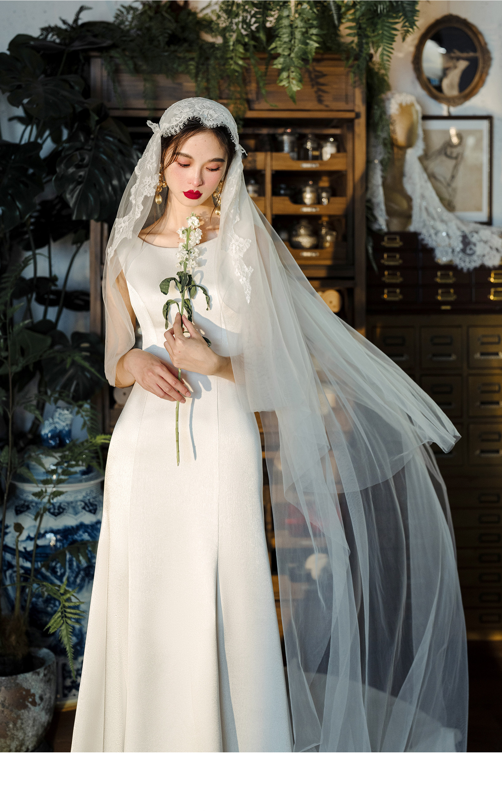 Элегантное белое свадебное платье для невесты, длинная юбка, французский стиль, крой «рыбий хвост», с открытой спиной, открытые плечи 