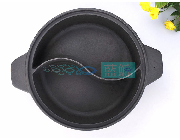 Blue Whale enamel thickening cast iron mandarin hot pot electromagnetic pot hot pot for household hotels for household hotels