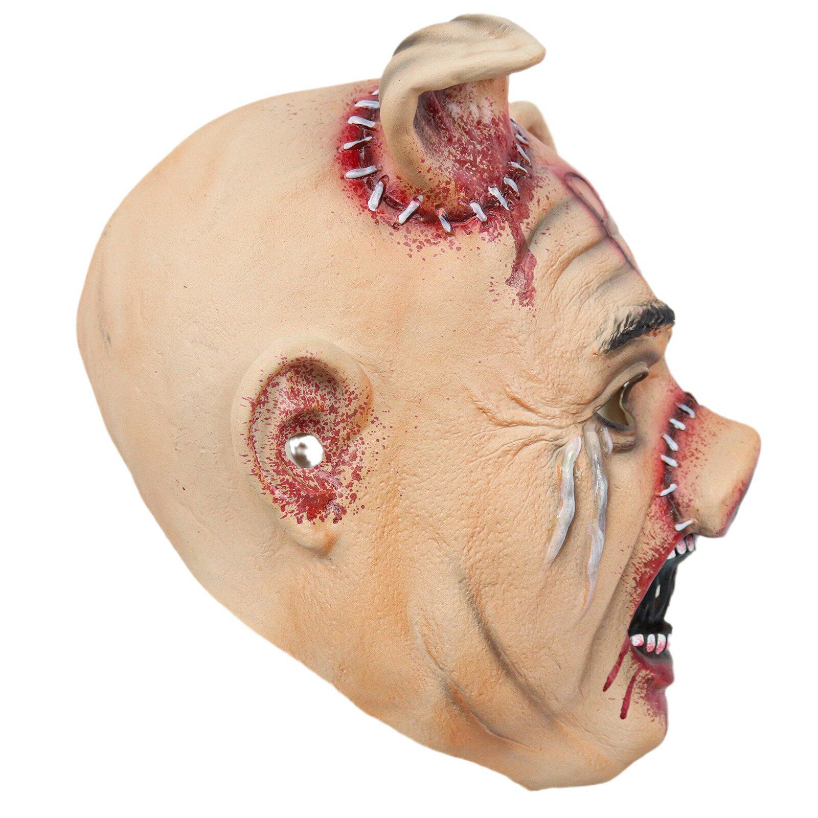 Карнавальная маски 电锯惊魂恐怖小丑猪头头套全脸万圣节鬼屋密室动物装扮npc鬼面具