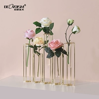 Северник Ins Wind Metal Iron Art Test Tube Vase Vase Swing Flow