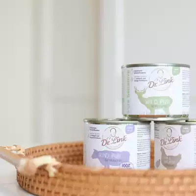 A Meow food German dr link link link Dr. niche grain-free staple food organic canned kittens 200g