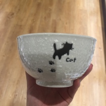 Made in Japan counter selected cat footprint pattern snowflake porcelain ceramic dinner plate dish mug