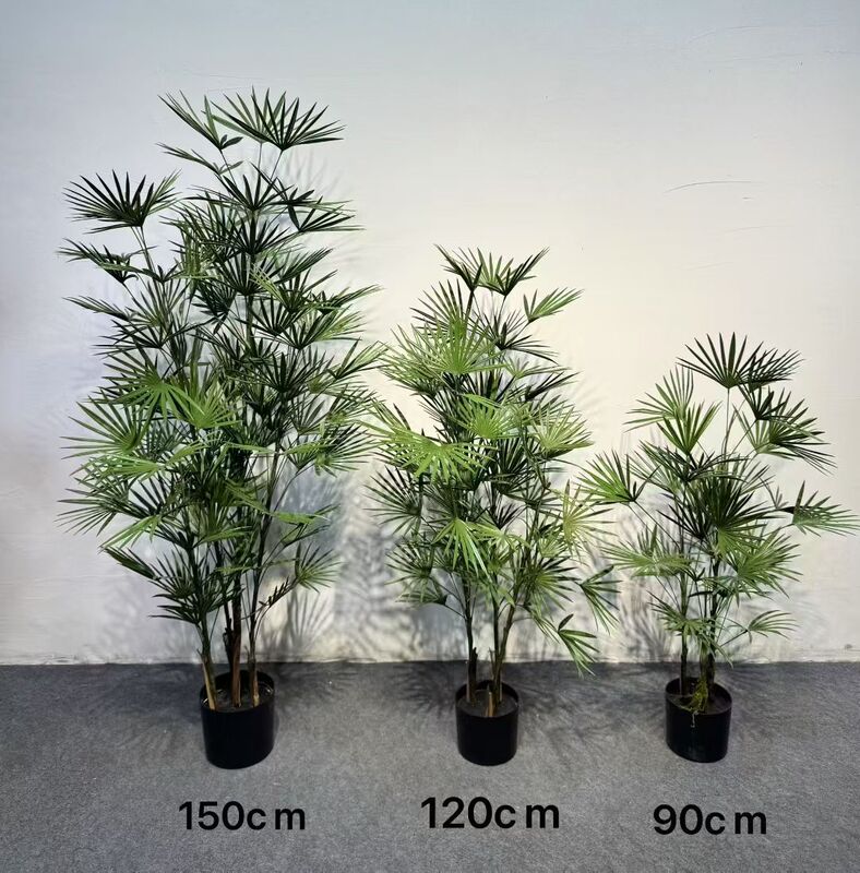 Artificial Green Plant Potted Plant Golden Mountain Bamboo Fake Bamboo Indoor Living Room Decoration Landscaping Props Plant Flower Box Pastoral Style