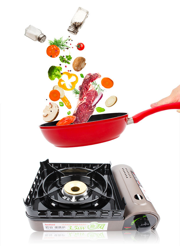 Lò nướng di động ngoài trời Iwatani zkz-1 bếp gas ngoài trời bếp gas hoang dã bếp gas - Bếp lò / bộ đồ ăn / đồ nướng dã ngoại bếp ga mini giá rẻ