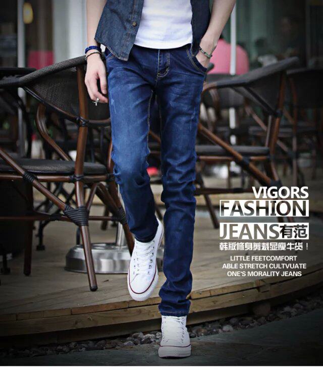 Jeans pour adolescent pieds Slim pour Quatre saisons - Ref 1462631 Image 28