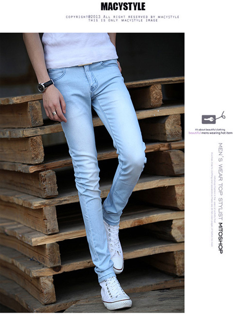 Jeans pour adolescent pieds Slim pour Quatre saisons - Ref 1462631 Image 20