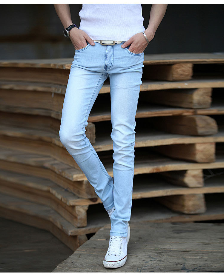 Jeans pour adolescent pieds Slim pour Quatre saisons - Ref 1462631 Image 22