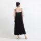 Jeayabebe heavy silk suspender dress 2023 summer new mulberry silk A-line simple satin long skirt