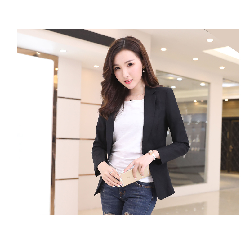 Áo khoác cotton và linen nhỏ phù hợp với áo khoác nữ 2018 thu đông phiên bản Hàn Quốc của khí chất mới Slim dáng dài tay nữ giản dị áo kiểu nữ cao cấp