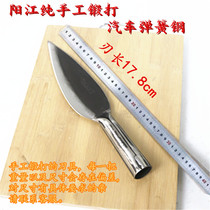 Hand forged pig killing knife Kitchen knife Dividing knife Boning knife Spring steel kitchen knife Sheep killing meat cutting knife Bloodletting knife