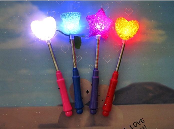 Reis Lampe Blinkstab Großhandel Abend Fluor Zierende Stange Stern Stange Partikels Ticker Shake Stick Reis Lampe Kopfsc Hütteln Rose Lampe display picture 8