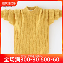 Childrens sweater for men and women children sweater autumn and winter new foreign atmosphere in the big children autumn clothing 100% pure cardigan boy