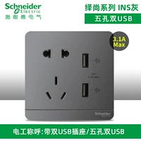 Пять -отверстие с двойным USB (Max3.1a)