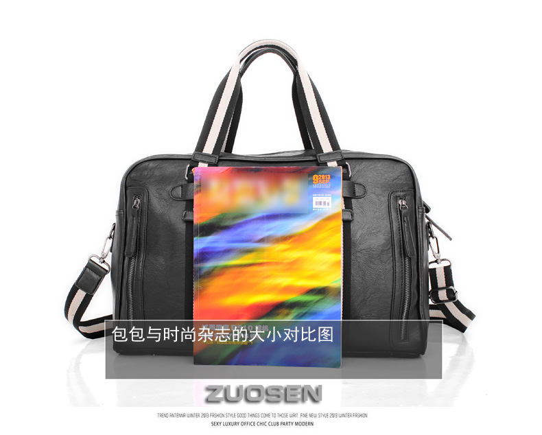 Túi du lịch nam Zuo Sen Túi tote du lịch công suất lớn Túi thể dục nam Túi thể thao ngắn - Túi du lịch shop bán túi du lịch