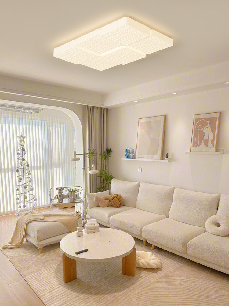 Full-Spectrum Eye-Protection Ceiling Lamp, Bedroom Lamp, Cream-Style Living Room Main Light, High-End and Elegant, 2025 New Model Zhongshan Lighting Fixtures