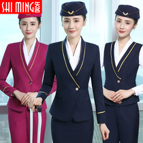 Sichuan Airlines flight attendant uniform 2020 new fashion aviation attendant high-speed rail flight attendant work clothes female professional suit