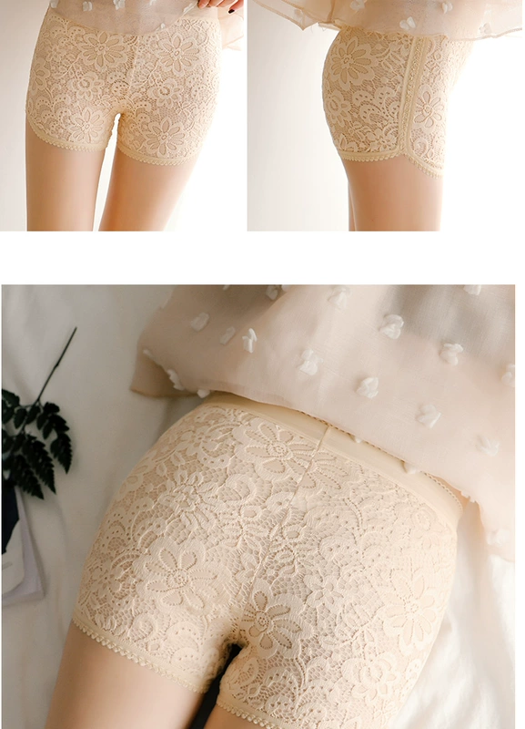 Quần short mùa hè ren nữ an toàn chống ánh sáng Phiên bản Hàn Quốc mặc quần legging bảo hiểm quần dài 18-24 tuổi - Quần short quần thể thao nữ 