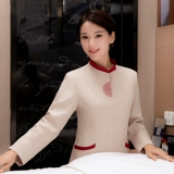 Демисезонный комнатный пуховик для отеля, комбинезон, нарукавники, комплект, осенний сезон, большой размер