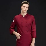 Шеф -повара рабочая одежда длинная -мужская гостиница кухня кухня кухня, кухня для питания для выпечки