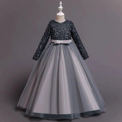 Элитный демисезонный наряд маленькой принцессы, детский наряд для музыкальных выступлений, вечернее платье, подарок на день рождения