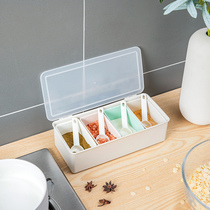 Seasoning Box Kitchen suit Home Combined Seasoning Containing Box Salt Taste Fine Sugar Storage Box Personality Quad