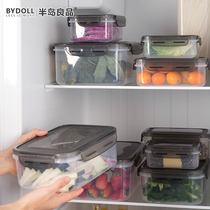 Fruit Vegetable Fridge Refreshing containing box Food rectangular Home Seal Plastic storage Freezer Portable