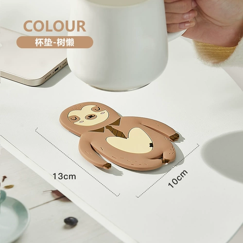 Мультяшный силиконовый нескользящий настольный коврик, защита от ожогов